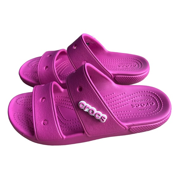 Crocs Classic Crocs Sandal (206761) - Fuchsia Fun Unisex Men’s Sz 5 Women’s Sz 7 - Picture 6 of 13